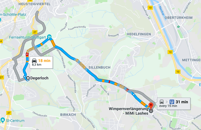 Wimpernverlängerung in Degerloch Stuttgart